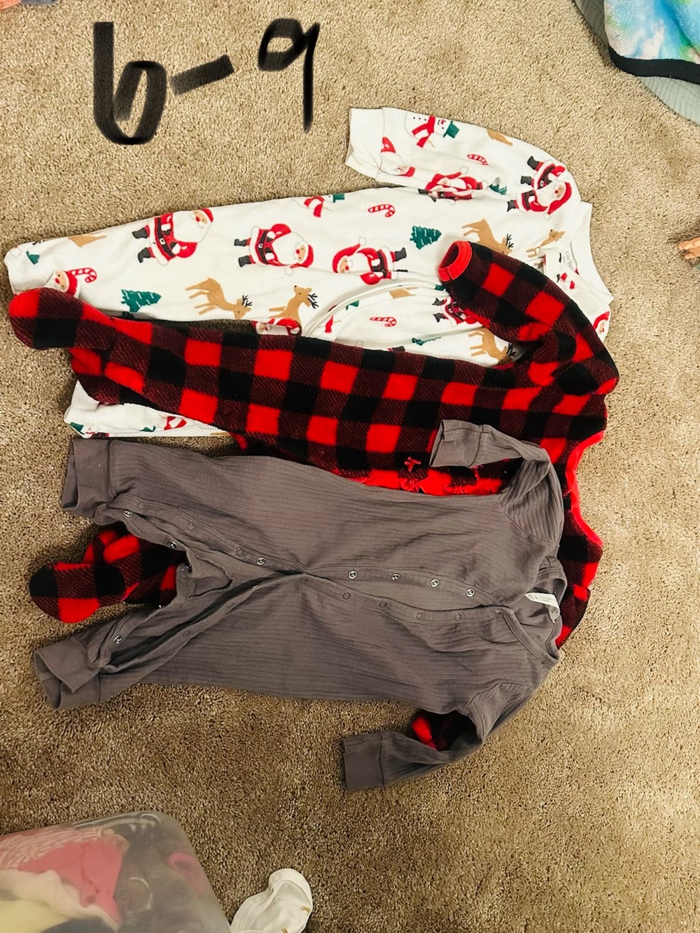 3 footie sleepers